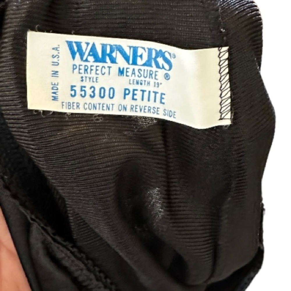 Vintage Warner's Black Nylon Slip - Picture 4 of 5